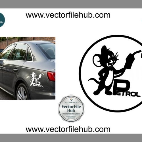 Free Fuel Tank Sticker Vector – Jerry Petrol Design CDR File Download