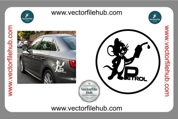 Free Fuel Tank Sticker Vector – Jerry Petrol Design CDR File Download