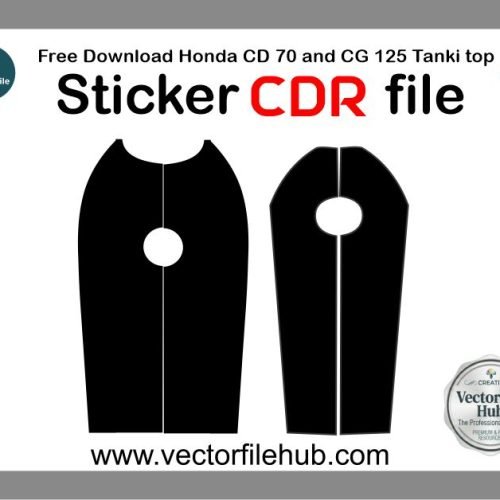 Free Download: Honda CD 70 and CG 125 Tanki Top Cutting CDR File | Premium Vector
