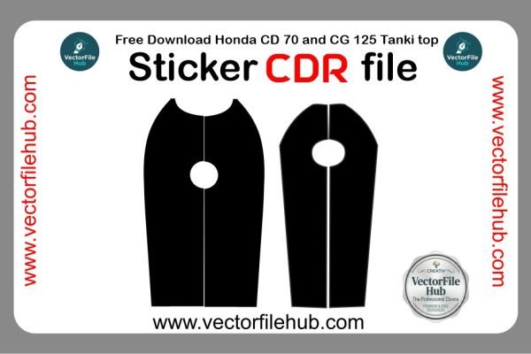 Free Download: Honda CD 70 and CG 125 Tanki Top Cutting CDR File | Premium Vector