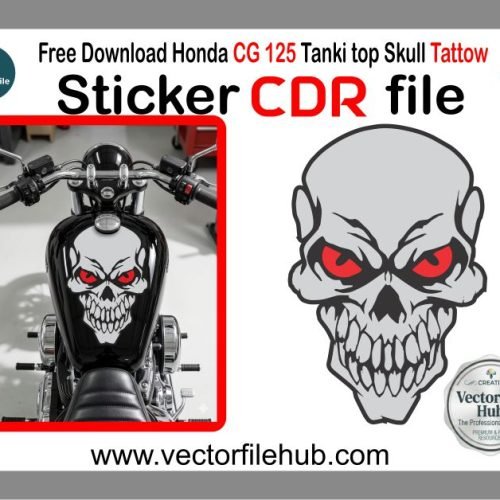 free-evil-skull-sticker-cdr-vector-download