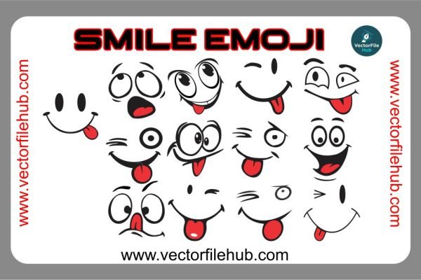Smile Emoji Vector Free Download | Editable CDR File for Decals